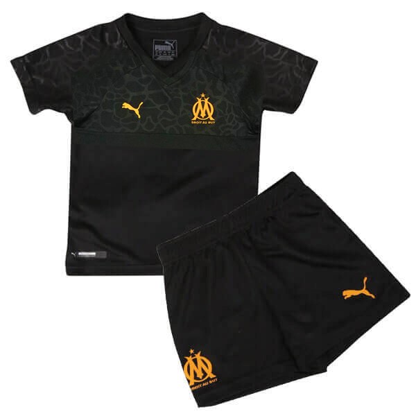 Camiseta Marsella Replica Tercera Ropa Niño 2019/20 Negro